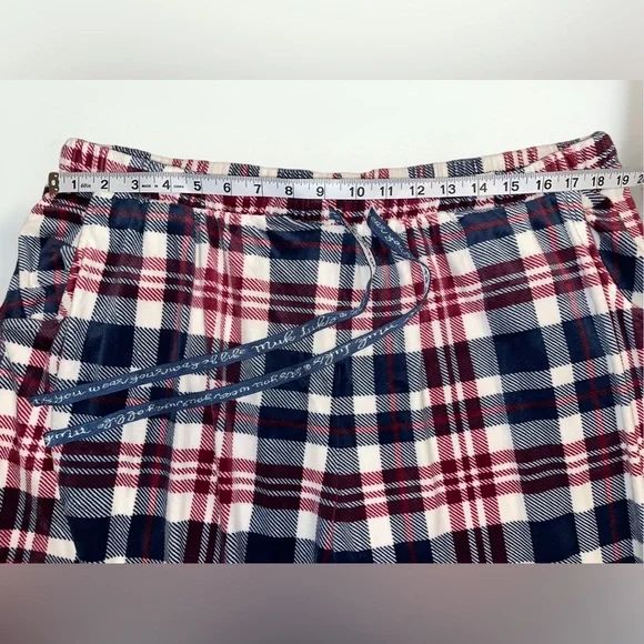 Like New Muk Luks silky velour stretch plaid pajama pants 2X - Picture 10 of 11
